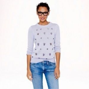 Jcrew Women's Embellished Sweater - Light purple